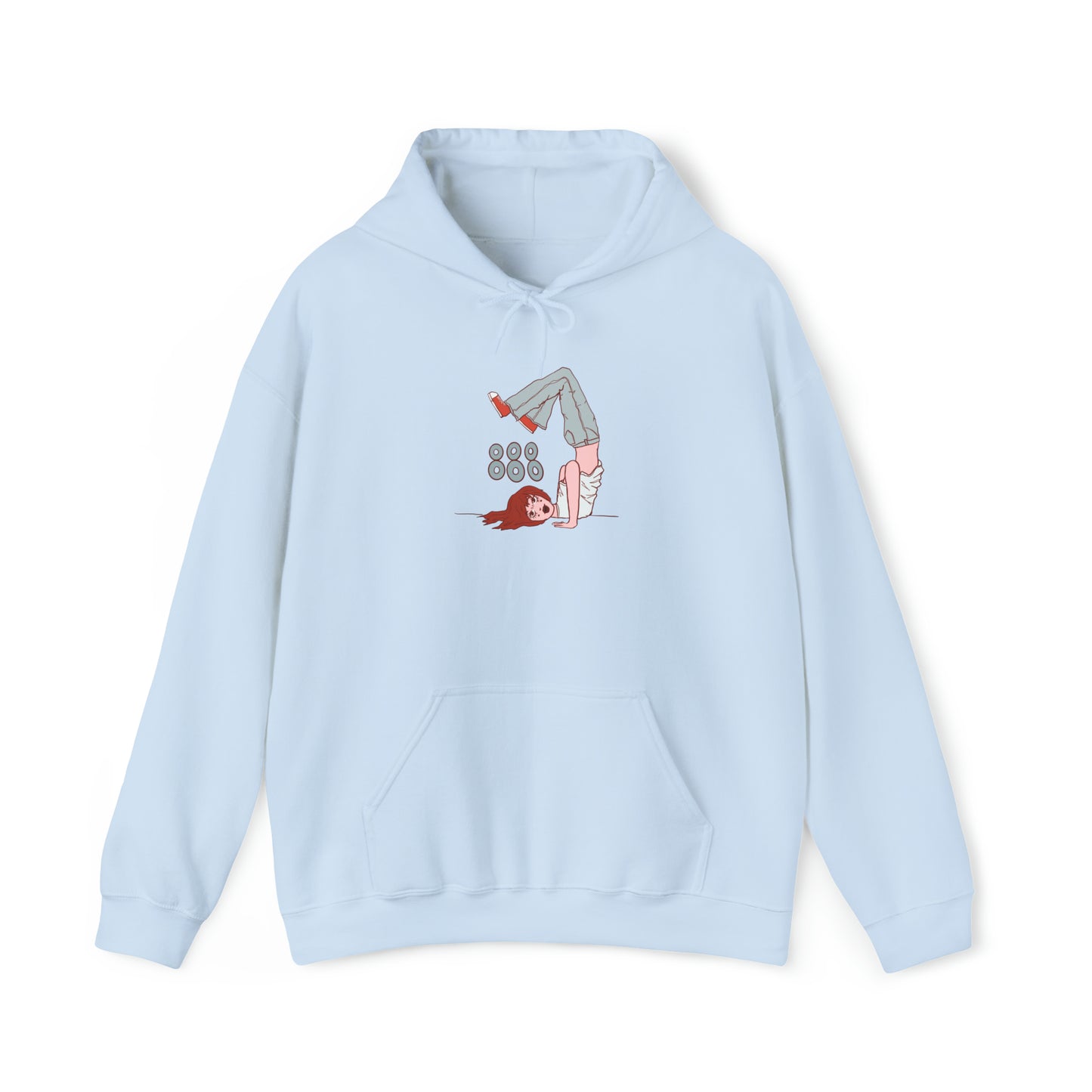 Upside Down Girl Hoodie