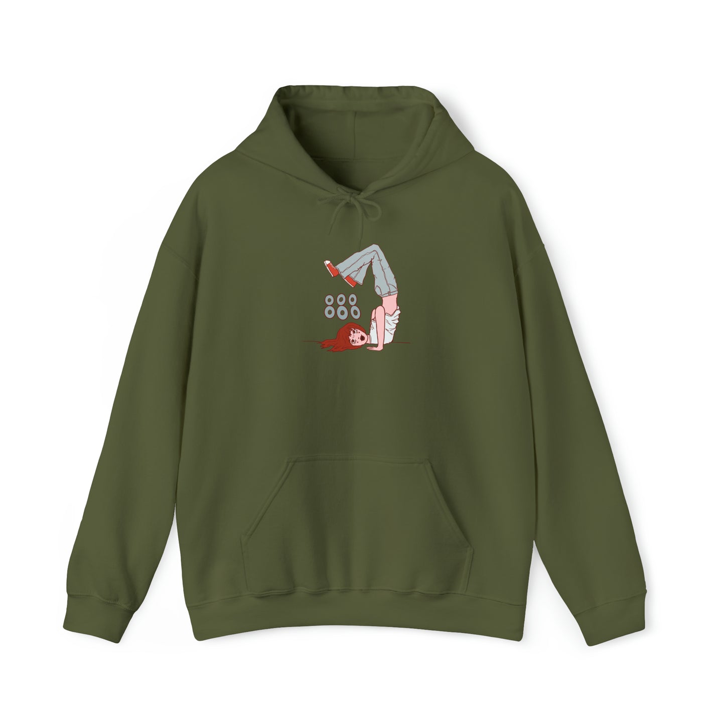 Upside Down Girl Hoodie